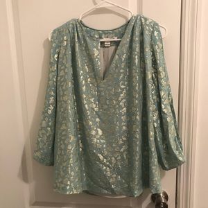 EUC DVF silk blouse/tunic with open sleeves